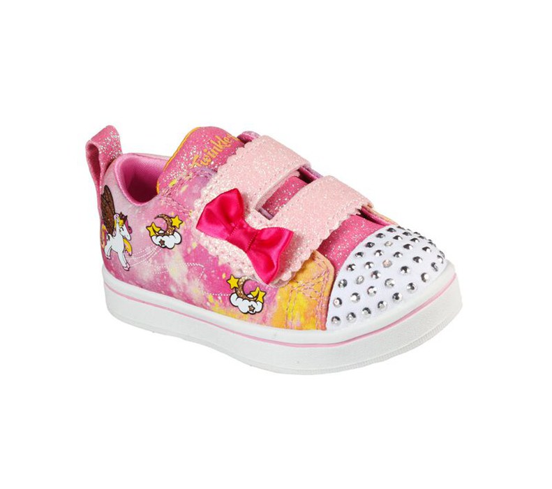 Skechers Flickor Rosa/Olika Färger Sneakers - Twinkle Toes: Sparkle Rayz - Unicorn Moondust - Sverig